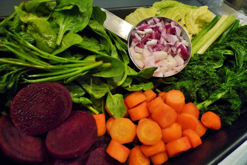 P1020869 De geblancheerde groenten